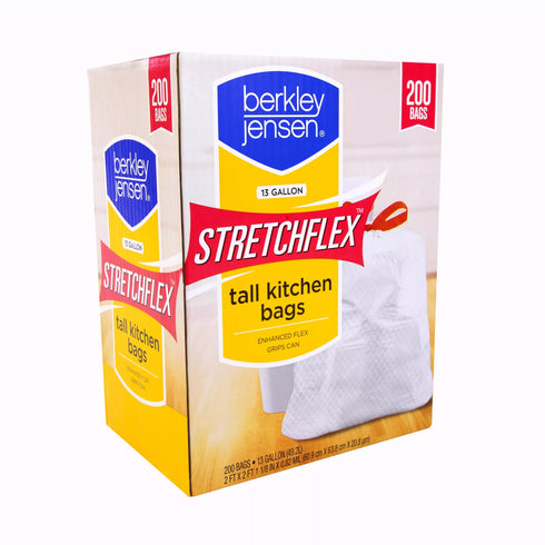 Berkley Jensen Stretchflex Tall Kitchen Bags, 200 ct./13 gal